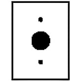 Leviton 80504 1-Gang 1-Receptacle 1.406" Dia. Hole Midway Size Wallplate